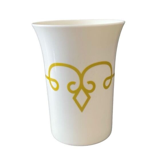 Pre Owned Starbucks 2014 Curves Gold Scroll Diamond Cup Coffee Tea Mug Unique - Picture 3 of 11